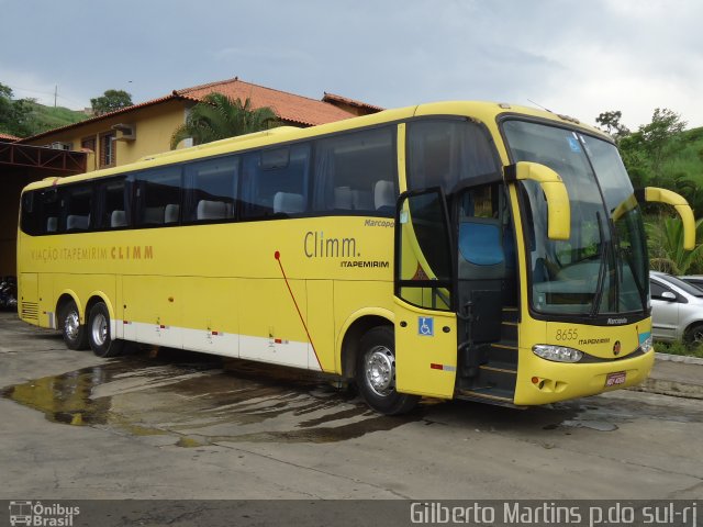Viação Itapemirim 8655 na cidade de Paraíba do Sul, Rio de Janeiro, Brasil, por Gilberto Martins. Número da foto: #1505820.