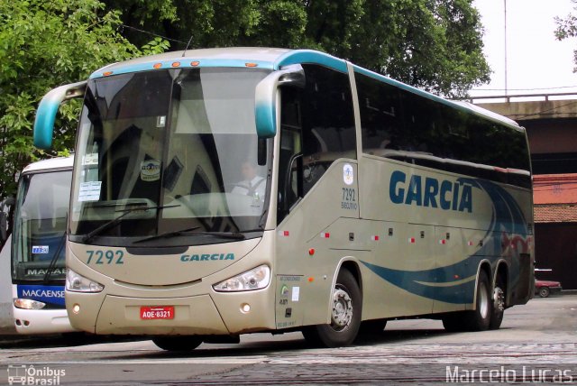 Viação Garcia 7292 na cidade de Rio de Janeiro, Rio de Janeiro, Brasil, por Marcelo Lucas. Número da foto: #1507664.