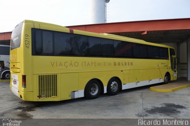 Viação Itapemirim 45219 na cidade de Queluz, São Paulo, Brasil, por Ricardo Silva Monteiro. Número da foto: #1505959.