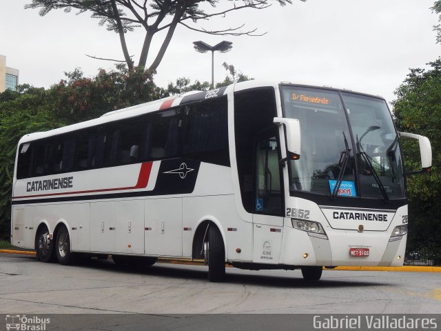 Auto Viação Catarinense 2852 na cidade de São Paulo, São Paulo, Brasil, por Gabriel Valladares. ID da foto: 1507170.