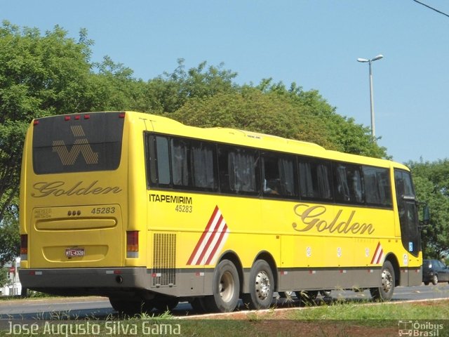 Viação Itapemirim 45283 na cidade de Brasília, Distrito Federal, Brasil, por José Augusto da Silva Gama. Número da foto: #1506607.