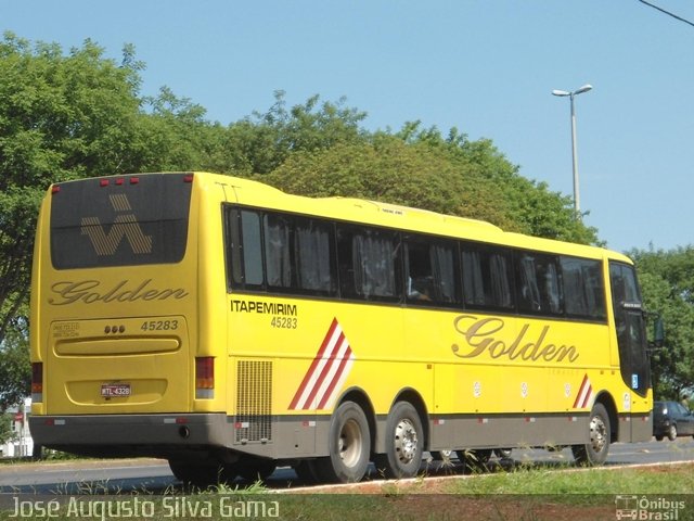 Viação Itapemirim 45283 na cidade de Brasília, Distrito Federal, Brasil, por José Augusto da Silva Gama. ID da foto: 1506607.