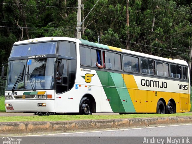 Empresa Gontijo de Transportes 11195 na cidade de Belo Horizonte, Minas Gerais, Brasil, por Andrey Gustavo. ID da foto: 1527450.