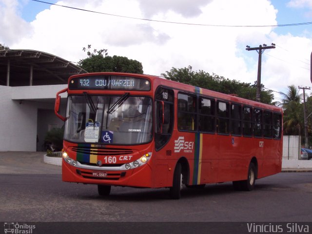 CRT - Cidade do Recife Transportes 160 na cidade de Recife, Pernambuco, Brasil, por Vinicius Silva. Número da foto: #1526801.
