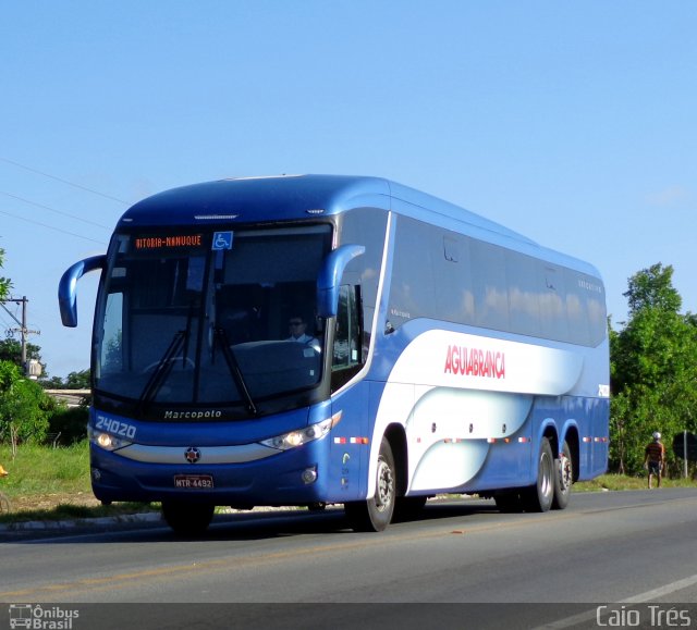 Viação Águia Branca 24020 na cidade de São Mateus, Espírito Santo, Brasil, por Caio Trés. Número da foto: #1527411.