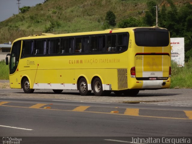 Viação Itapemirim 8083 na cidade de Leopoldina, Minas Gerais, Brasil, por Johnattan Cerqueira. ID da foto: 1526785.