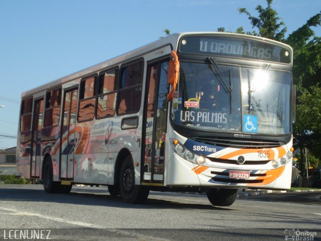 SBC Trans 1635 na cidade de São Bernardo do Campo, São Paulo, Brasil, por Luis Nunez. Número da foto: #1527910.