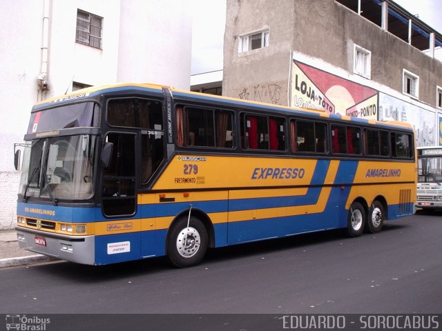Expresso Amarelinho 279 na cidade de Sorocaba, São Paulo, Brasil, por EDUARDO - SOROCABUS. Número da foto: #1530261.