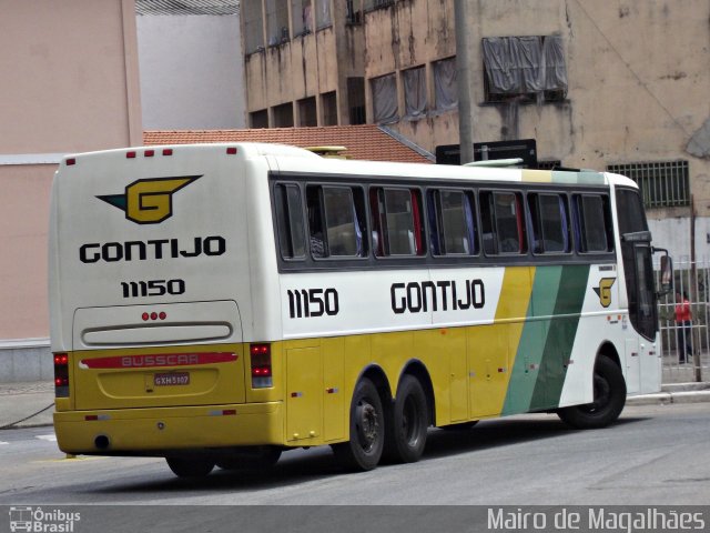 Empresa Gontijo de Transportes 11150 na cidade de Belo Horizonte, Minas Gerais, Brasil, por Mairo de Magalhães. ID da foto: 1528926.