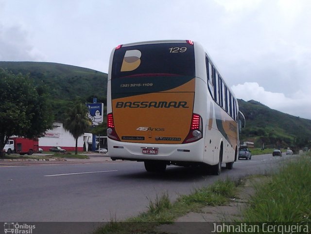 Viação Bassamar 129 na cidade de Leopoldina, Minas Gerais, Brasil, por Johnattan Cerqueira. ID da foto: 1528242.