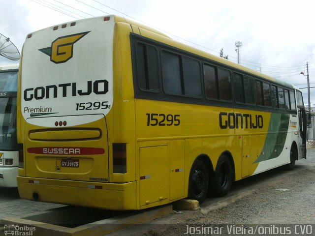 Empresa Gontijo de Transportes 15295 na cidade de Curvelo, Minas Gerais, Brasil, por Josimar Vieira. ID da foto: 1529851.