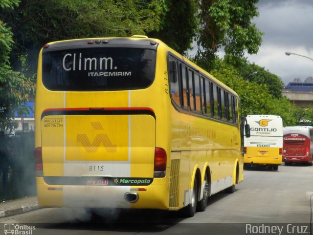 Viação Itapemirim 8115 na cidade de São Paulo, São Paulo, Brasil, por Rodney Cruz. Número da foto: #1530169.