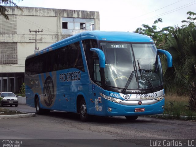 Auto Viação Progresso 6111 na cidade de Recife, Pernambuco, Brasil, por Luiz Carlos de Santana. Número da foto: #1528386.