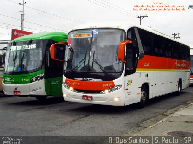 Viação Vale do Tietê 756 na cidade de São Paulo, São Paulo, Brasil, por Rafael Santos. ID da foto: 1530292.