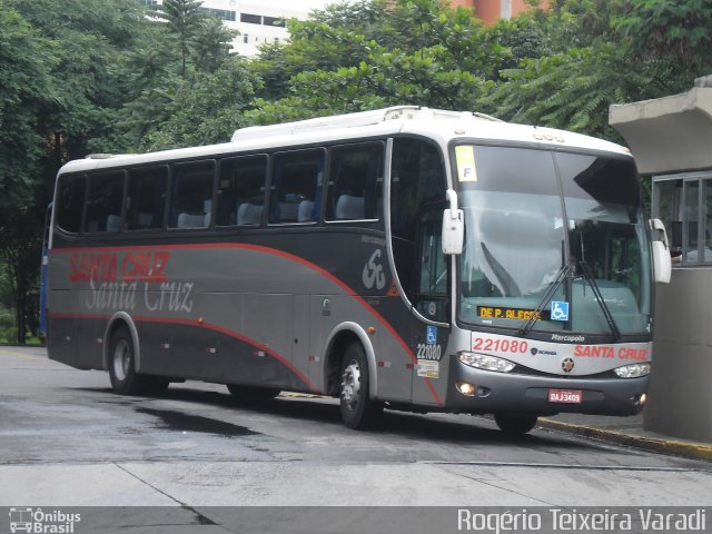 Viação Santa Cruz 221080 na cidade de São Paulo, São Paulo, Brasil, por Rogério Teixeira Varadi. ID da foto: 1530811.