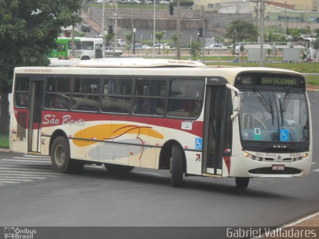 Viação São Bento Ribeirão Preto 5435 na cidade de Ribeirão Preto, São Paulo, Brasil, por Gabriel Valladares. Número da foto: #1531690.