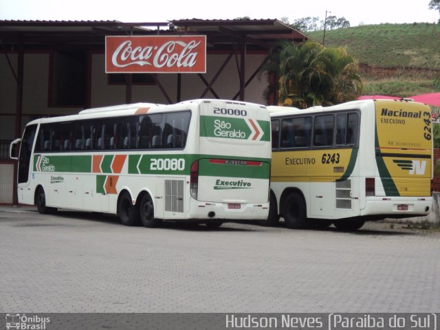 Cia. São Geraldo de Viação 20080 na cidade de Paraíba do Sul, Rio de Janeiro, Brasil, por Hudson Neves. Número da foto: #1531947.