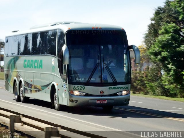 Viação Garcia 6529 na cidade de Imbaú, Paraná, Brasil, por Lucas Gabriel. Número da foto: #1531043.