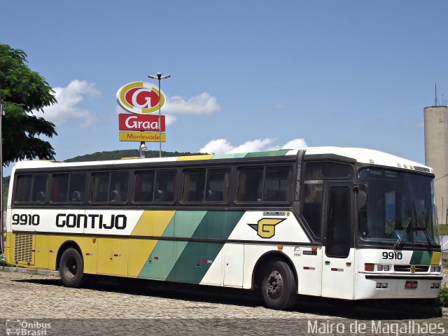 Empresa Gontijo de Transportes 9910 na cidade de João Monlevade, Minas Gerais, Brasil, por Mairo de Magalhães. ID da foto: 1531837.