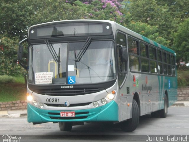 Auto Viação Urubupungá 00281 na cidade de Osasco, São Paulo, Brasil, por Jorge  Gabriel. Número da foto: #1532884.