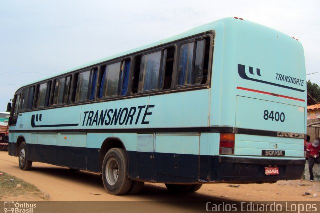 Transnorte - Transporte e Turismo Norte de Minas 8400 na cidade de Matias Cardoso, Minas Gerais, Brasil, por Carlos Eduardo Lopes. ID da foto: 1533580.