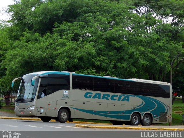Viação Garcia 7252 na cidade de Telêmaco Borba, Paraná, Brasil, por Lucas Gabriel. Número da foto: #1534556.