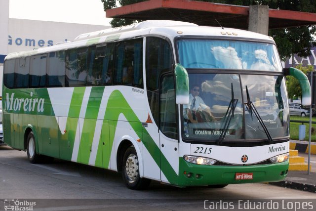 Empresa de Transportes e Turismo Moreira 2215 na cidade de Goiânia, Goiás, Brasil, por Carlos Eduardo Lopes. ID da foto: 1534442.