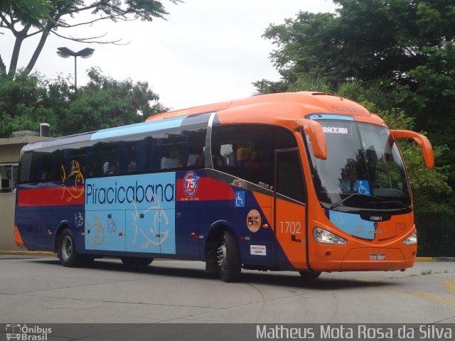 Viação Piracicabana 1702 na cidade de São Paulo, São Paulo, Brasil, por Matheus Mota Rosa da Silva. ID da foto: 1533248.