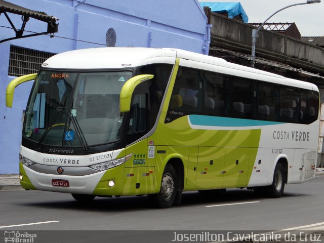 Costa Verde Transportes RJ 217.021 na cidade de Rio de Janeiro, Rio de Janeiro, Brasil, por Josenilton  Cavalcante da Cruz. Número da foto: #1533517.
