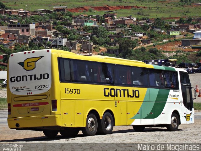 Empresa Gontijo de Transportes 15970 na cidade de João Monlevade, Minas Gerais, Brasil, por Mairo de Magalhães. Número da foto: #1533725.