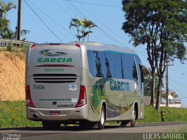 Viação Garcia 7406 na cidade de Imbaú, Paraná, Brasil, por Lucas Gabriel. Número da foto: #1535687.