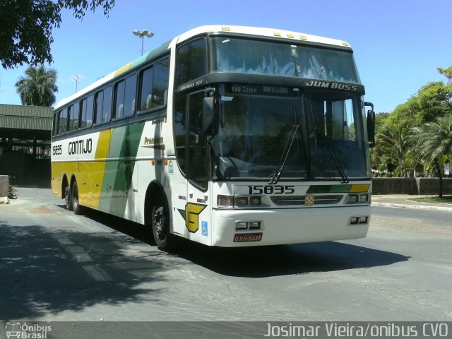 Empresa Gontijo de Transportes 15835 na cidade de Curvelo, Minas Gerais, Brasil, por Josimar Vieira. ID da foto: 1536246.