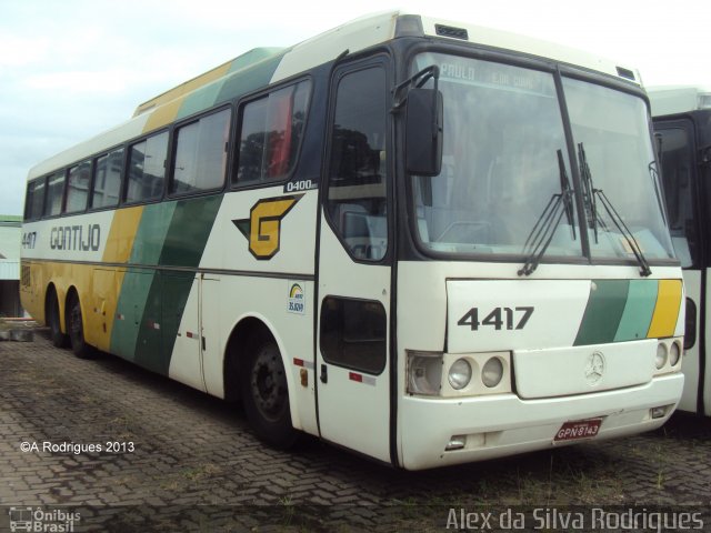 Empresa Gontijo de Transportes 4417 na cidade de Contagem, Minas Gerais, Brasil, por Alex da Silva Rodrigues. ID da foto: 1539541.