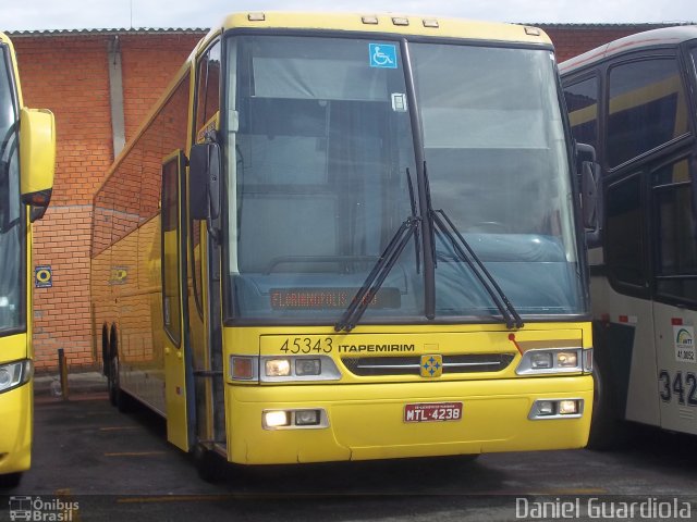 Viação Itapemirim 45343 na cidade de Biguaçu, Santa Catarina, Brasil, por Daniel Guardiola. Número da foto: #1538917.
