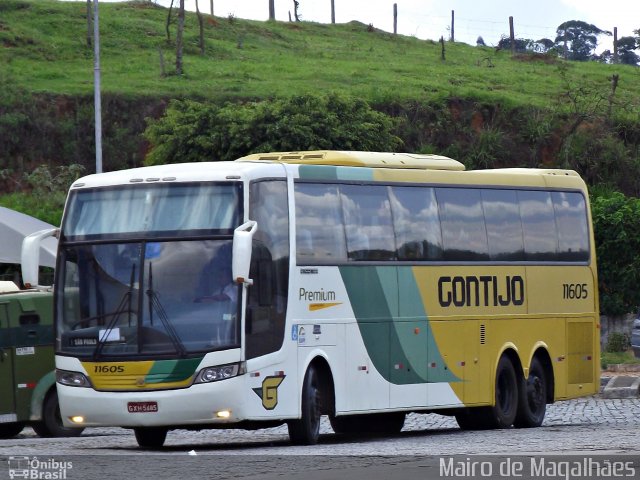 Empresa Gontijo de Transportes 11605 na cidade de João Monlevade, Minas Gerais, Brasil, por Mairo de Magalhães. ID da foto: 1538392.