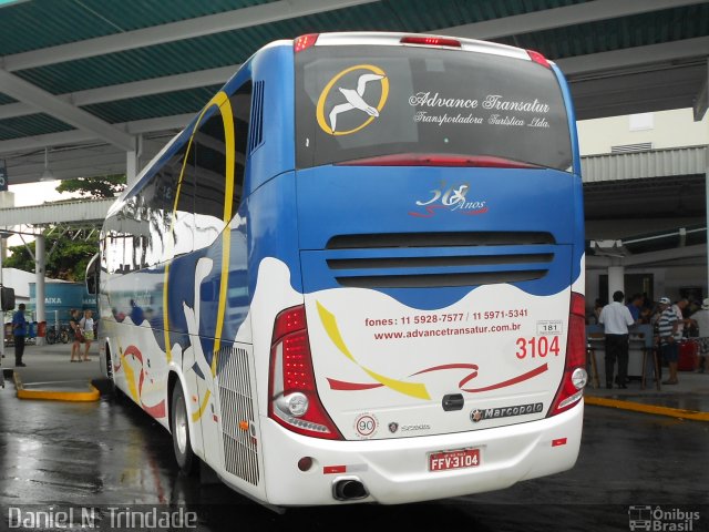 Advance Transatur 3104 na cidade de Santos, São Paulo, Brasil, por Daniel Nascimento  Trindade. Número da foto: #1537595.