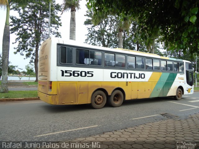 Empresa Gontijo de Transportes 15605 na cidade de Patos de Minas, Minas Gerais, Brasil, por RAFAEL  JUNIO FONSECA. ID da foto: 1538500.