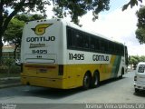 Empresa Gontijo de Transportes 11495 na cidade de Curvelo, Minas Gerais, Brasil, por Josimar Vieira. ID da foto: :id.