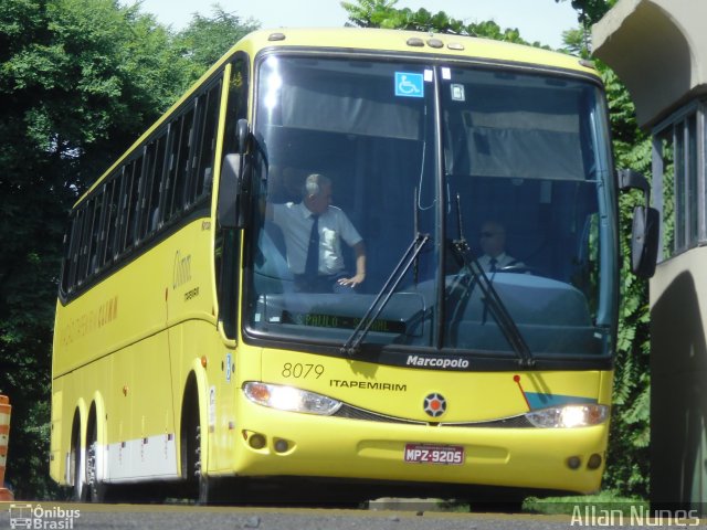 Viação Itapemirim 8079 na cidade de São Paulo, São Paulo, Brasil, por Allan Nunes. ID da foto: 1540869.