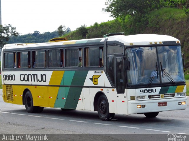 Empresa Gontijo de Transportes 9880 na cidade de Ribeirão Vermelho, Minas Gerais, Brasil, por Andrey Gustavo. ID da foto: 1541449.