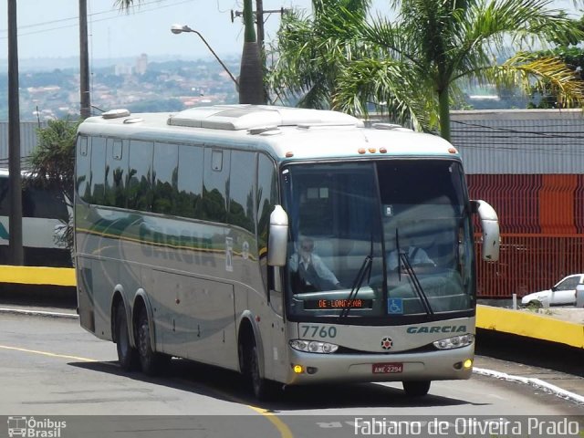 Viação Garcia 7760 na cidade de Londrina, Paraná, Brasil, por Fabiano de Oliveira Prado. Número da foto: #1540141.