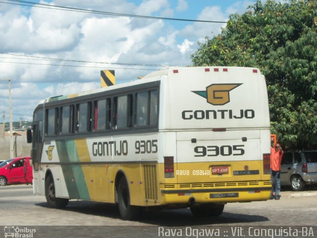 Empresa Gontijo de Transportes 9305 na cidade de Vitória da Conquista, Bahia, Brasil, por Rava Ogawa. ID da foto: 1539618.