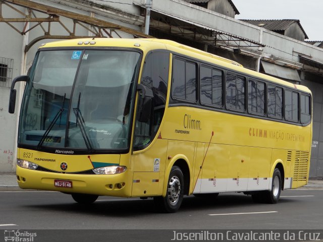 Viação Itapemirim 8521 na cidade de Rio de Janeiro, Rio de Janeiro, Brasil, por Josenilton  Cavalcante da Cruz. Número da foto: #1542049.