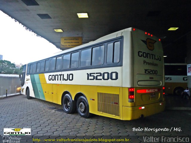 Empresa Gontijo de Transportes 15200 na cidade de Belo Horizonte, Minas Gerais, Brasil, por Valter Francisco. Número da foto: #1540350.