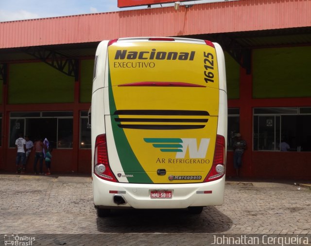 Viação Nacional 16125 na cidade de Leopoldina, Minas Gerais, Brasil, por Johnattan Cerqueira. Número da foto: #1540060.