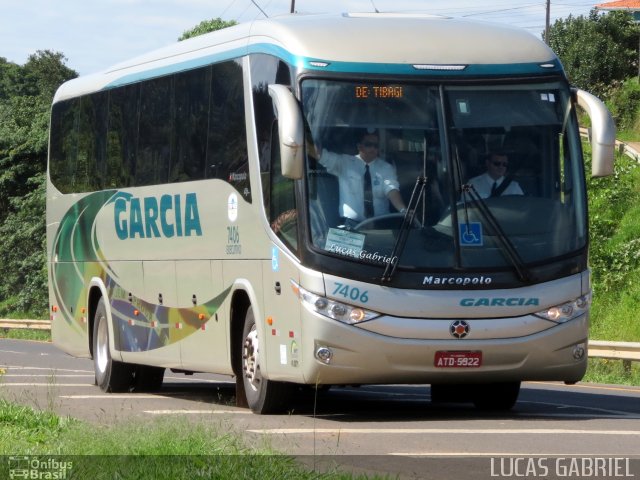 Viação Garcia 7406 na cidade de Imbaú, Paraná, Brasil, por Lucas Gabriel. Número da foto: #1542758.
