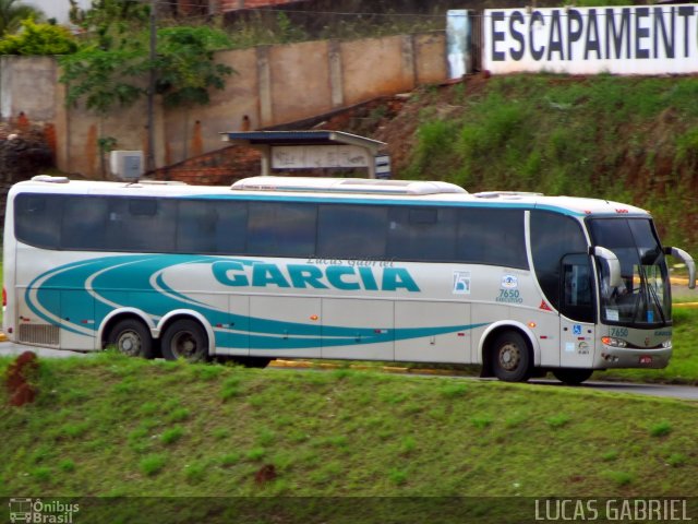 Viação Garcia 7650 na cidade de Telêmaco Borba, Paraná, Brasil, por Lucas Gabriel. Número da foto: #1542951.