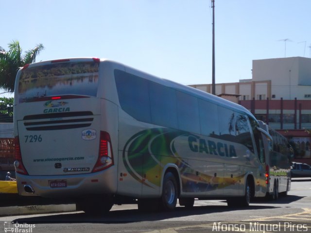 Viação Garcia 7296 na cidade de Londrina, Paraná, Brasil, por Afonso Miguel Pires. ID da foto: 1542891.