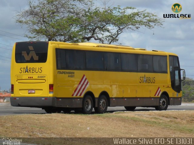 Viação Itapemirim 44801 na cidade de Aracaju, Sergipe, Brasil, por Wallace Silva. Número da foto: #1543106.