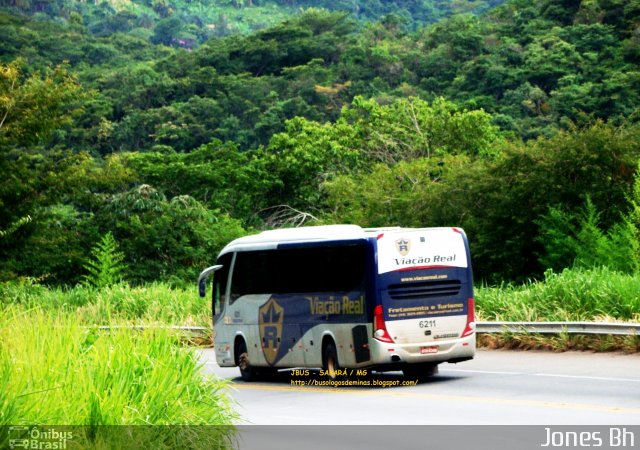 Viação Real 6211 na cidade de Sabará, Minas Gerais, Brasil, por Jones Bh. ID da foto: 1543374.